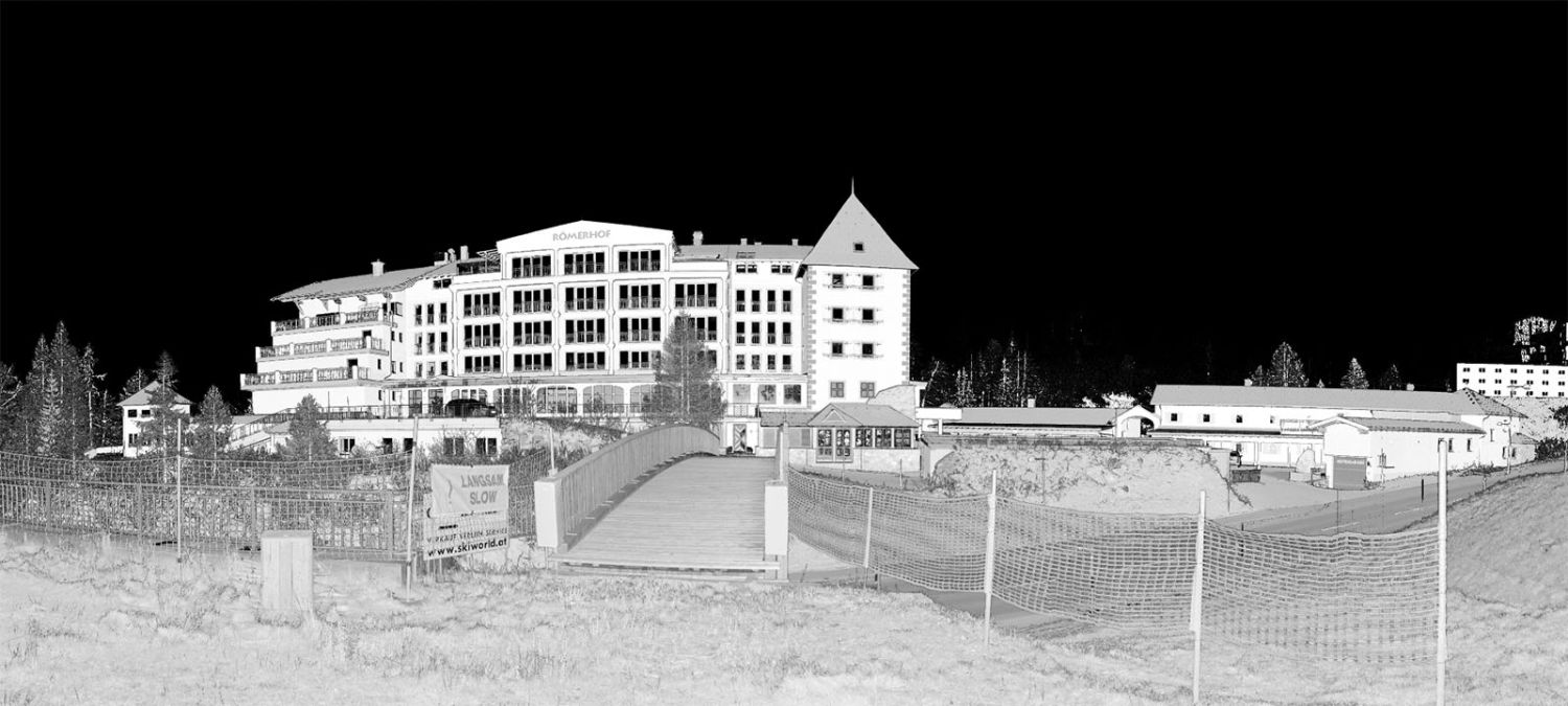 Bauvorsprung Laserscan – Hotel Römerhof